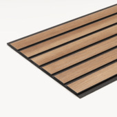 Lattenwand MDF Darwin walnoot 260x29,6cm, dikte 12mm 1.53m² (2stuks)