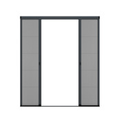 Bruynzeel plissé vliegendeur S900 op maat - voor binnendraaiende dubbele deuren