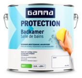 Peinture salle de bain GAMMA Protection snow Ral 9003 2,5 litres