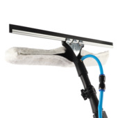 Raclette vitres et chiffon microfibre pour set brosse de lavage