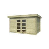 Tuinhuis Mikkel vurenhout geïmpregneerd 420 x 315 cm