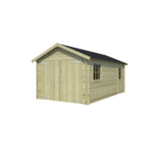 Garage Ohio vurenhout geïmpregneerd 340 x 580 cm