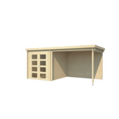 Abri de jardin avec auvent Helena 492x254 cm non traité