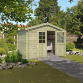 Abri de jardin Narcisse 28 mm 295x307 cm imprégné 