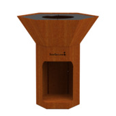 Barbecue au bois Nestor Barbecook acier Corten