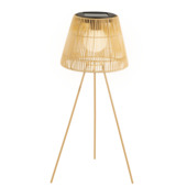 Lampadaire solaire Ø 28x71 cm naturel