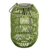 Solar LED (ophang)lantaarn Ø 16x24,5 cm groen