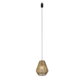 Oplaadbare hanglamp voor buiten Ø 24,5x 27,5 cm naturel