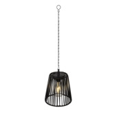 Solar LED hanglamp Ø 17 cm zwart
