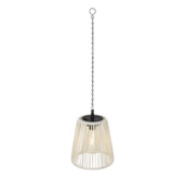 Solar LED hanglamp Ø 17 cm wit