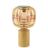 Solar tafellamp Ø 21,5x36 cm naturel