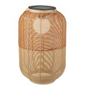 Solar LED (ophang)lantaarn Ø 43 cm bruin/naturel