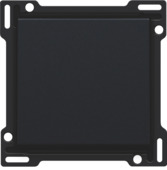 Plaque centrale interrupteur 1 touche Niko Intense Black