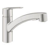 Mitigeur de cuisine Grohe Start dual spray QuickFix supersteel (aspect inox)