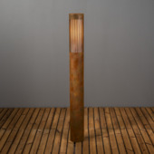 KonstSmide staande buitenlamp Pistoia E27 1-lichtslamp roestbruin