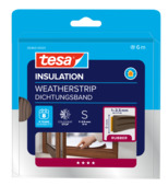 Tesa Moll tochtstrip classic E-profiel 8jr, 6m bruin