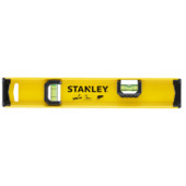 Niveau alu robuste I-Beam Stanley 30 cm 2 fioles