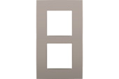 Plaque de finition double verticale Niko Intense bronze