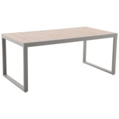 Tuintafel Tulum taupe 176 x 90 cm