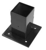 Pied pour poteau carré Giardino 60x60 mm noir