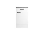 Meuble bas Optifit Bonn214 avec 1 tiroir et 1 porte blanc 88x50x50 cm