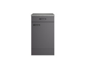 Meuble bas Optifit Kiel420 avec 1 porte, 1 étagère et 1 tiroir anthracite 88 x 50 x 60 cm