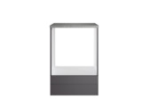 Meuble bas pour four Optifit Kiel420 anthracite 88 x 60 x 60 cm