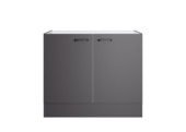 Meuble sous évier Optifit Kiel420 avec 2 portes anthracite 85,2 x 100 x 57,1 cm