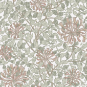 Papier peint intissé William Morrris at Home Honeysuckle rose doux 140488