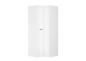 Armoire d'angle haute Optifit Bonn214 avec 2 portes et 3 étagères blanc 210 x 90 x 57,1 cm