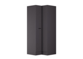 Armoire d'angle haute Optifit Kiel420 avec 2 portes et 3 étagères anthracite 210 x 90 x 57,1 cm