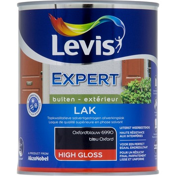Levis Expert lak buiten hoogglans oxfordblauw 1 L