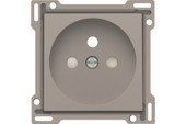 Plaque centrale prise + terre Niko 28,5 mm Intense Bronze