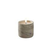 Bougie LED Konstsmide à flamme 3D aspect ciment beige à piles 8 cm