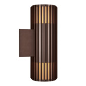 Nordlux buitenwandlamp Aludra Double E27 Seaside bruin