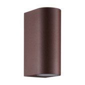 Nordlux buitenwandlamp Dion Double GU10 roestbruin