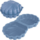 Schelp zandbak Summertime kunststof blauw 89 x 79 x 18 cm