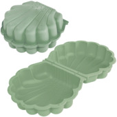 Schelp zandbak Summertime kunststof groen 89 x 79 x 18 cm