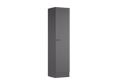Armoire haute Optifit Bonn214 avec 1 porte et 3 étagères anthracite 160 x 50 x 47,1 cm