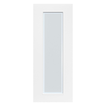 Arne & Bodil binnendeur ABD20 mat glas met blanke rand - wit afgelakt