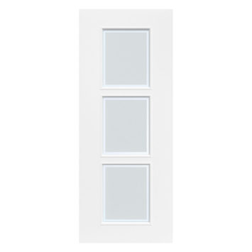ABD21 blanc mat verre à bord dépoli blanc
