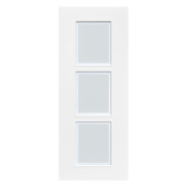 ABD21 blanc mat verre à bord dépoli blanc