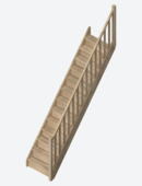 Escalier droit Tradi Eco Sogem chêne