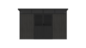 Abri de jardin Prato RAL 9005 noir 348 x 213 cm