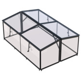Royal Well serre groot Parsley Planter Large zwart 80 x 120 x 46 cm