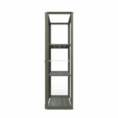Royal Well serre groot Urban Grower Large grijsgroen 76,5 x 41,5 x 141,5 cm