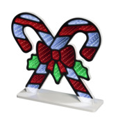 Lumineo kerstverlichting figuur zuurstokken LED licht met infinity-effect 35 cm