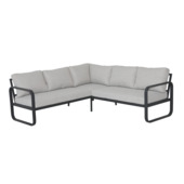 Salon de jardin Salta beige /acier noir