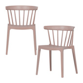 Chaise de jardin WOOOD Bliss synthétique rose saumon