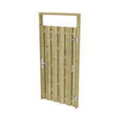 Tuinpoort pakket recht op metalen frame grenenhout 5 x 100 x 180 cm